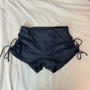 Women's Black Drawstring Shorts